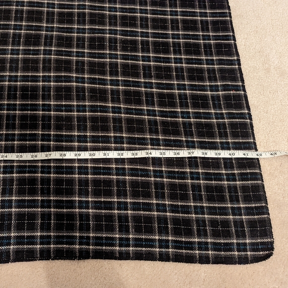 Plaid Mid-weight Poncho for Spring or Fall - Picture 9 of 13